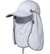 GADIEMKENSD UPF 50+ Folding Fishing Hat 360 Outdoor Sun Hat