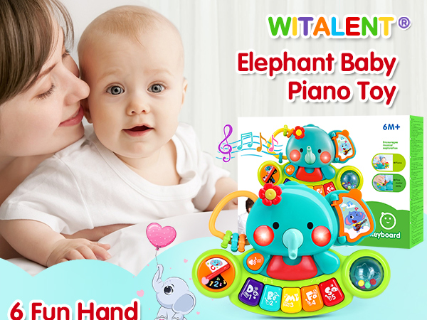 elephant baby piano toys