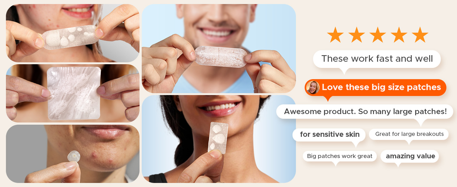 large pimple patches