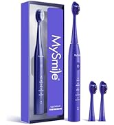 MySmile DY156 Electric Toothbrush for Adults, Rechargeable Sonic Battery Toothbrush Portable with...