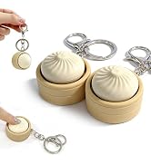 2 Pack Dumplin Keyboard Fidget Toy–Crisp Sound,Stress Relief Cute Fidget Clicker Keychain,Anxiety...