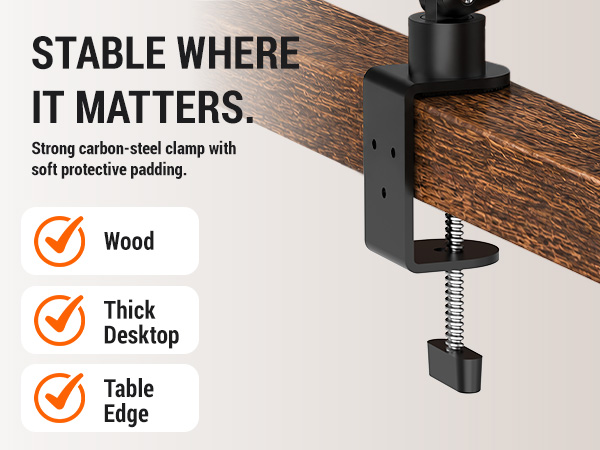 Low Profile Mic Arm for Lightweight Mics