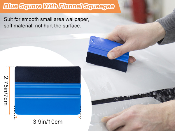 Vehicle glass protective film installing tool