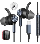 USB C Earbuds Wired with Mic for iPhone 17 16 Pro Max Samsung S25 S24 Ultra FE Wired Earphones US...