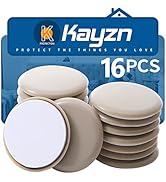 Kayzn Self-Adhesive Furniture Slider, 2.5Inch Self-Adhesive Furniture Moving Pads, Adhesive Carpe...