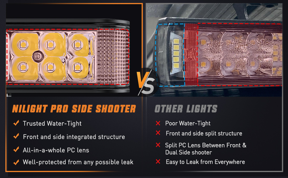 Side Shooter LED Light Pods side shooter led lights DRL led driving lights