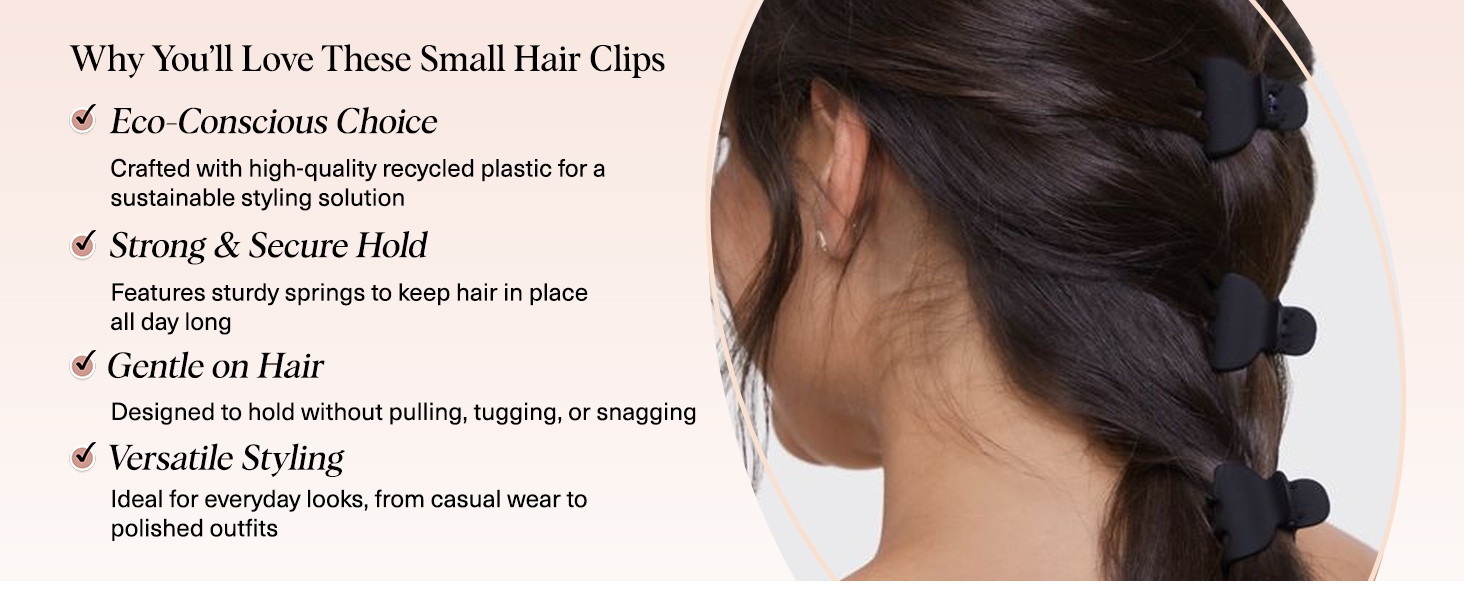 Kitsch Small Hair Clips for Women Stylish Baby Hair Clips