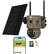 OUTDOOR EXPERT 4G LTE Cellular Trail Camera,2K /360° Live Stream Camera &amp; 24/7 Recording,with 180...