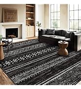 BESTSWEETIE 8x10 Area Rugs for Living Room Washable Moroccan Farmhouse Neutral Geometric Low Pile...