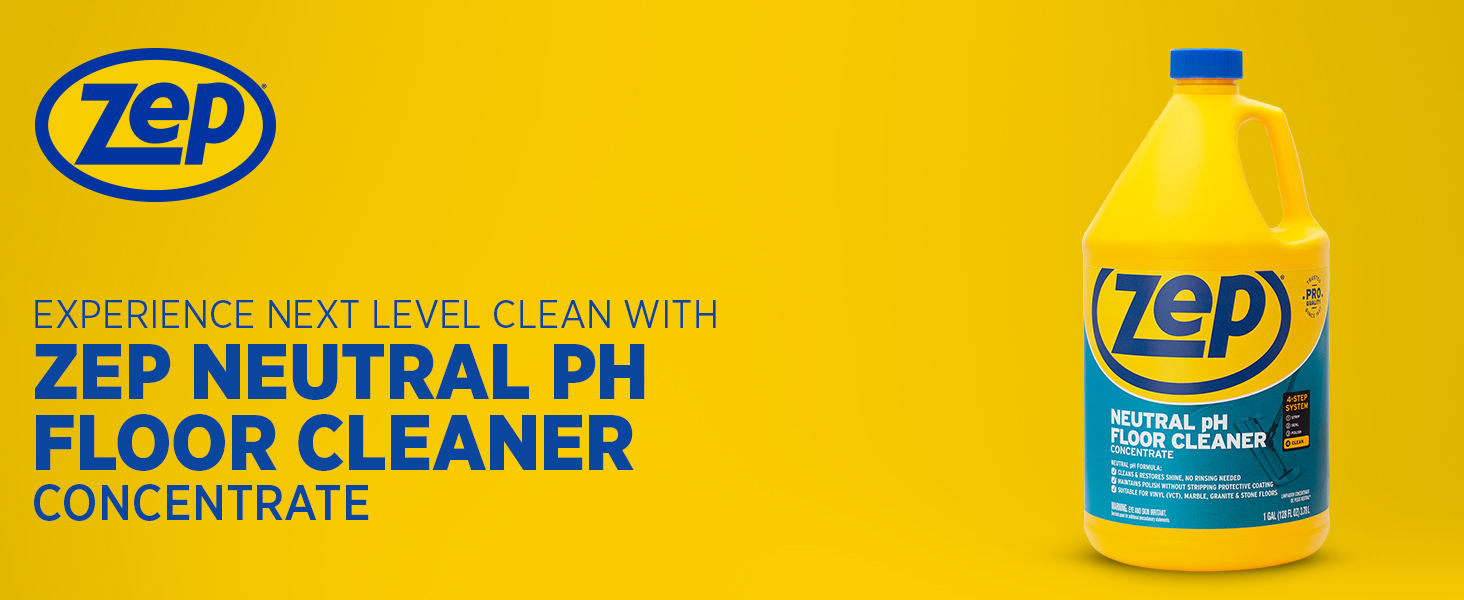 Experience Next Level Clean with Zep Neutral PH Floor Cleaner Concentrate