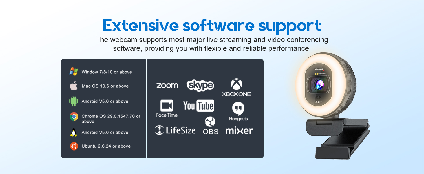 webcam pc web cam 4k computer camera webcams streaming usb light webcam 4k web cam computer 