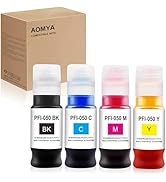 Aomya PFI-050 Ink Refill PFI050 Pigment Ink Bottle Compatible with Canon imagePROGRAF TC-20 TC-20...