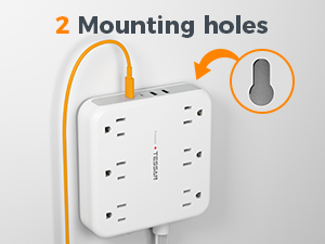Wall Mountable Power Strip
