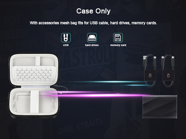 Carrying Case Compatible with Samsung T9 Portable SSD
