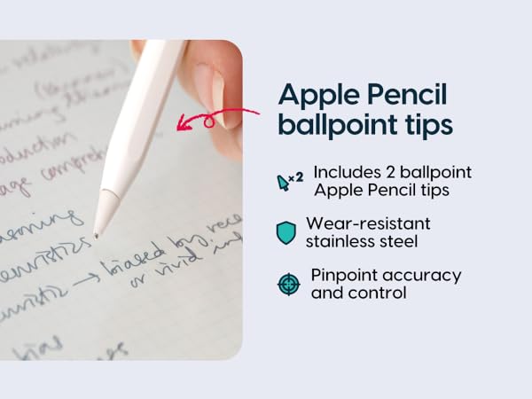 Ballpoint Apple Pencil tips