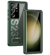Lanhiem for Samsung Galaxy S23 Ultra Case, IP68 Waterproof Dustproof Shockproof Case with Built-i...