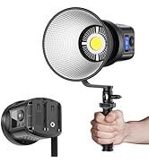 RaLeno 80W LED Studio Video Light, with Efficient Cooling Fan Continuous Lighting 5600K CRI 95+ B...