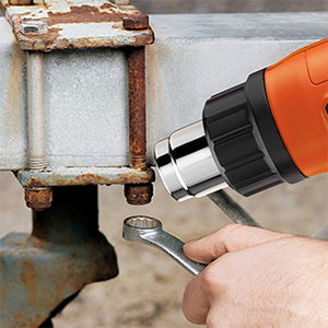 Loosen rusted nuts and bolts.