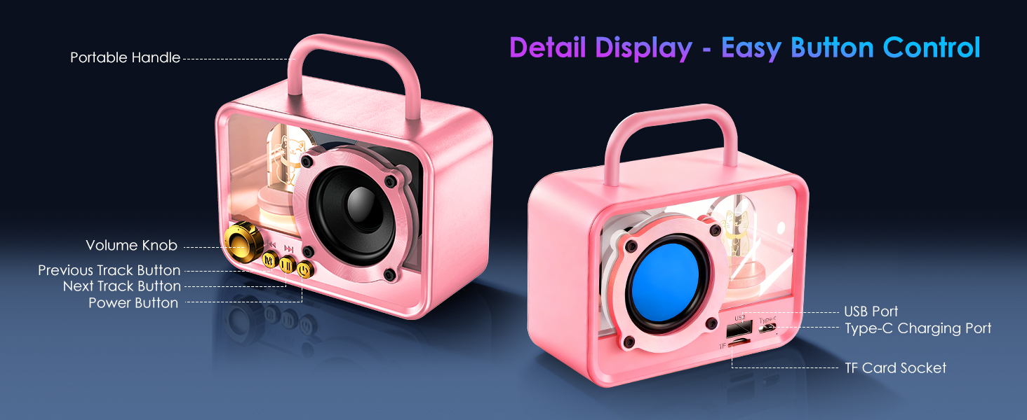 wireless audio bluetooth speaker computer bluetooth speaker Bluetooth Gifts for Teens Boy Girl