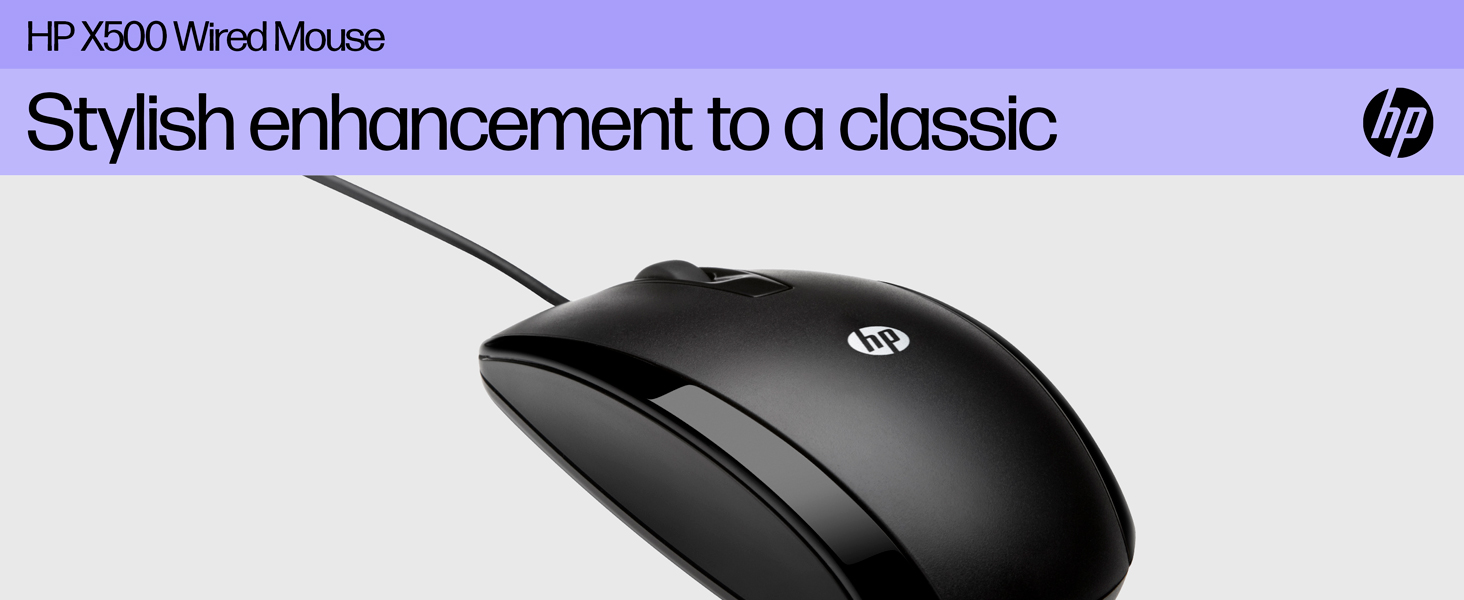 hp x500 wired mouse accessory add on computer notebook desktop laptop
