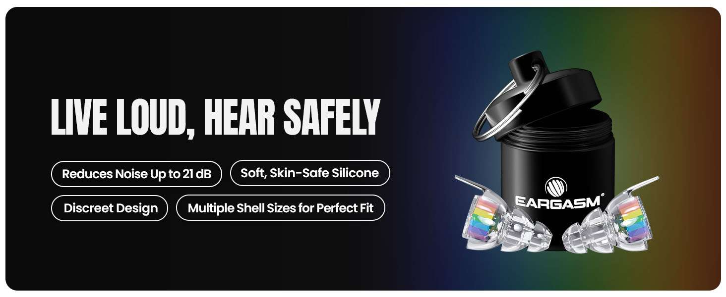 Eargasm High Fidelity Earplugs in Rainbow