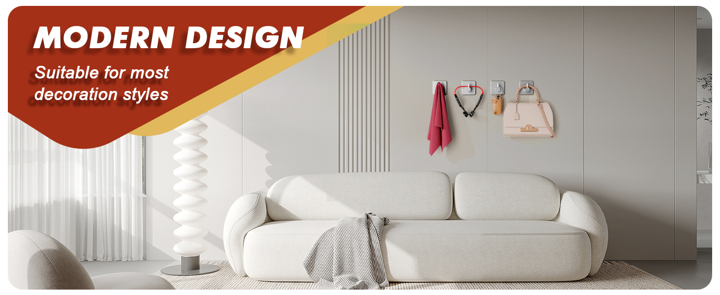 Modern minimalist wall hooks, suitable for various home decoration styles, blend in any room