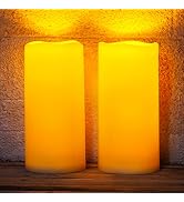 Homemory Large Solar Candles Outdoor Waterproof, 4