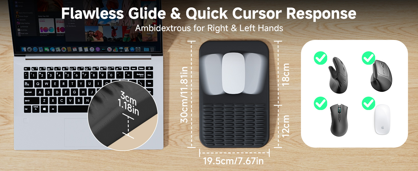 mouse pad with wrist rest