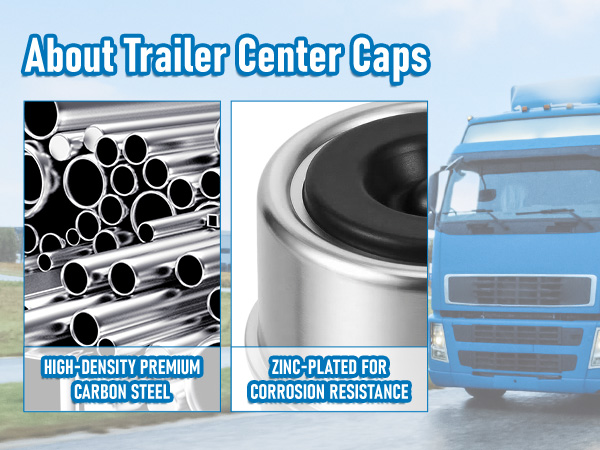 Trailer Axle Wheel Hub Dust Caps