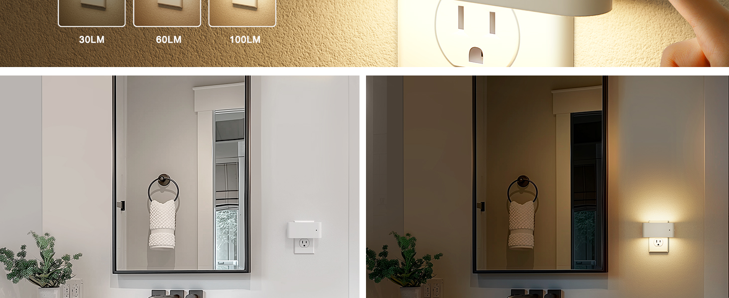 night light with dusk to dawn sensor auto on off light sensor