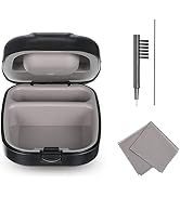 BOCOKO Hearing Aid Hard Case Pocket Size with Cleaning Cloth Brush Tools for Sound Amplifier(Black)