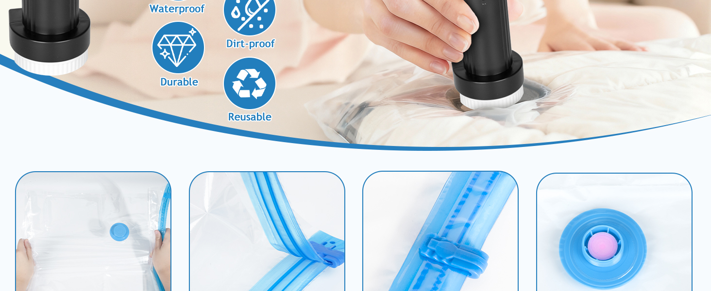 vacuum storage bags seal bedding clothing travel essentials pump
