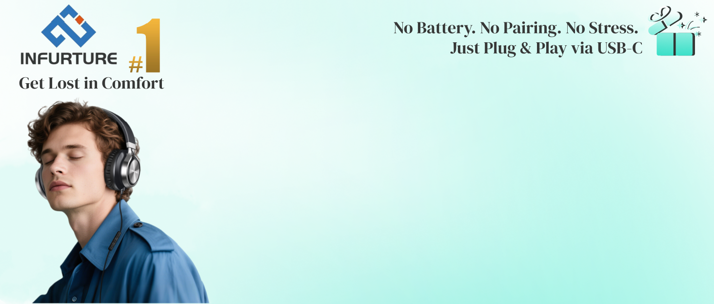 No battery. No pairing. No stress. Just Plug &amp;amp; Play via USB-C.