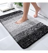 OLANLY Luxury Bathroom Rug Mat, Extra Soft and Absorbent Microfiber Bath Rugs, Non-Slip Plush Sha...