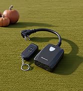 DEWENWILS Outdoor Wireless Remote Control Outlet Power Strip Weatherproof, Expandable Indoor Outd...