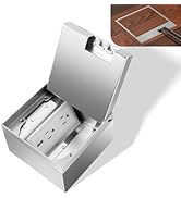 KYHSHJ Recessed Flat Hidden Socket Kit with Recessed Duplex 15A and One 5V 1.5A USB Charging Port...