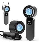 BCFHYK Portable Handheld Turbo Fan, 2025Upgraded Foldable Mini Personal Fan, Rechargeable 3-IN-1 ...