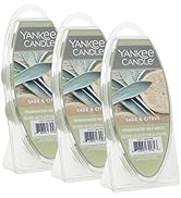Yankee Candle Sage &amp; Citrus Wax Melts, 3 Packs of 6 (18 Total),Medium Green