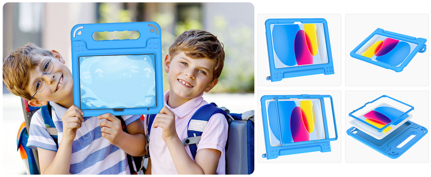 case with handle stand and screen protector