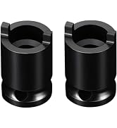 Zhuluck 2Pcs Black Angle Grinder Socket Wrench Forged Socket Pressure Pistol Grip Air Angle Die G...