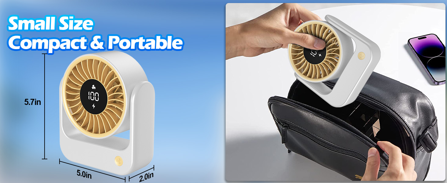 portable desk fan