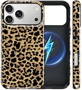 Solanaluna Govmeie Magnetic Case for iPhone 17 Pro Case,[Compatible with Magsafe],Cute Cheetah Le...