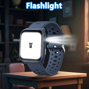 kids watch with flashlight