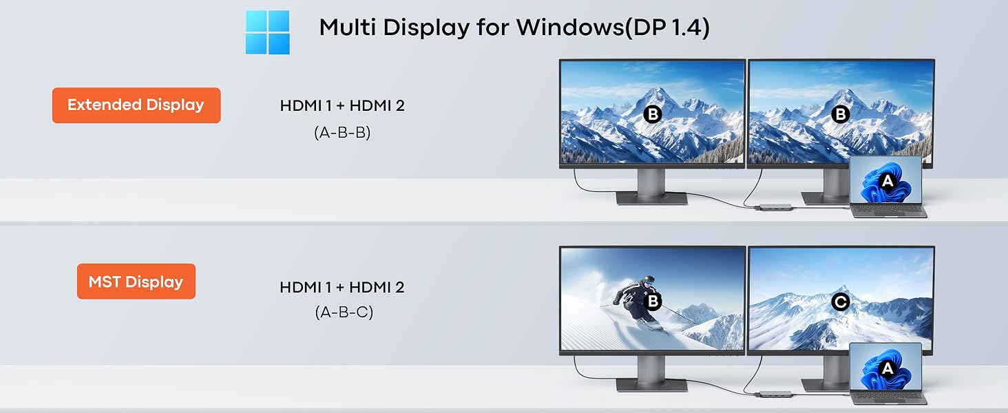 docking station dual monitor