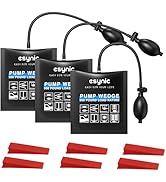 eSynic 3 Pack Air Wedge Bag Kit – 300lbs Heavy-Duty TPU Door Lifting Bag with Quick-Release Valve...
