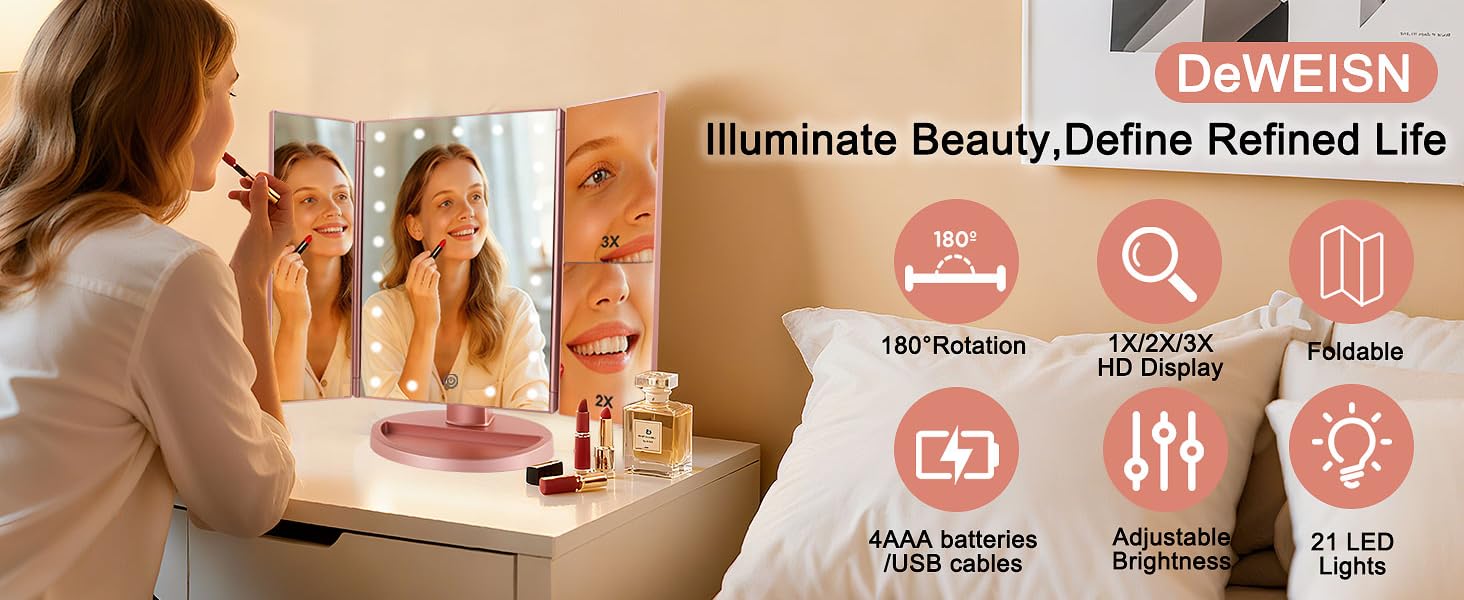 vanity mirror with lights