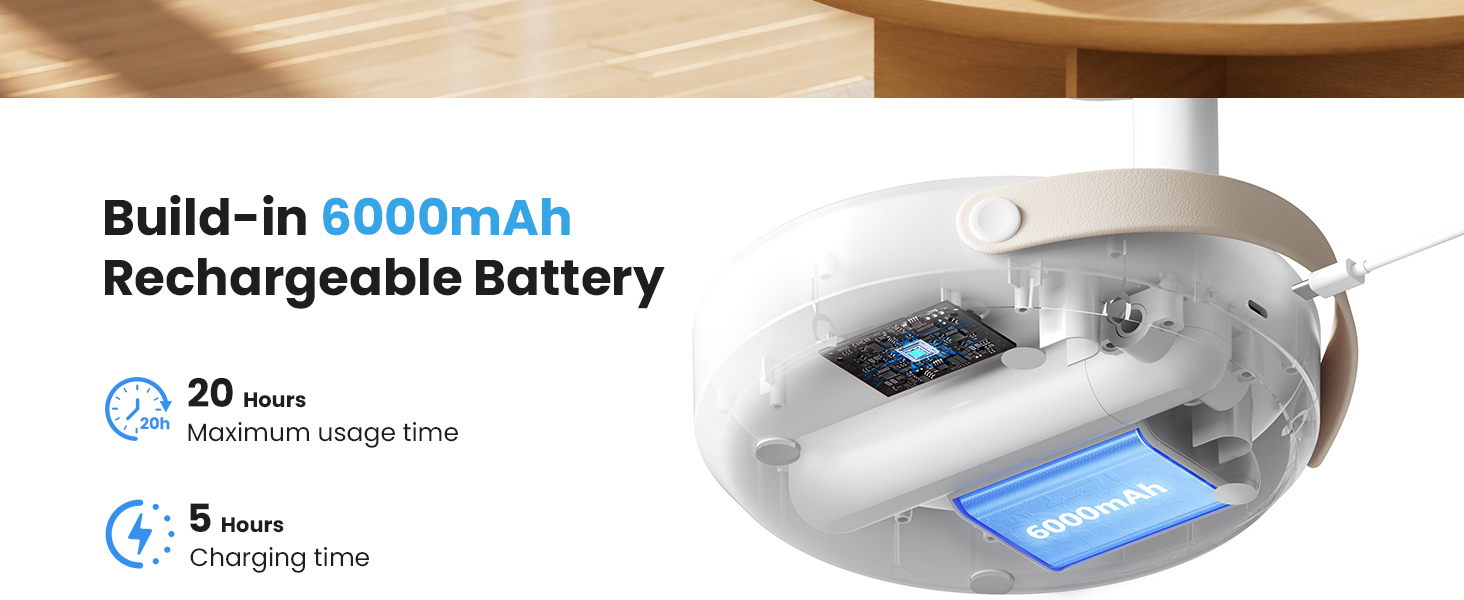 table fan battery operated fan desk fans small quiet rechargeable fan portable