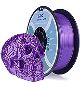 ZIRO Silk PLA Filament 1.75mm,3D Printer Filament PLA Silky Series 1.75mm 1KG(2.2lbs),Purple