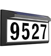 Solar Address Sign, Lighted Address Plaque Outdoor Waterproof, Illuminated Address Numbers, House...