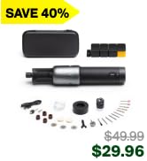 HOTO 4V Cordless Rotary Tool Kit, 5-Speed 25000RPM Powerful Engraving Pen with LED Light, USB-C R...